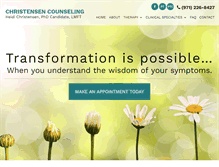 Tablet Screenshot of christensencounseling.com